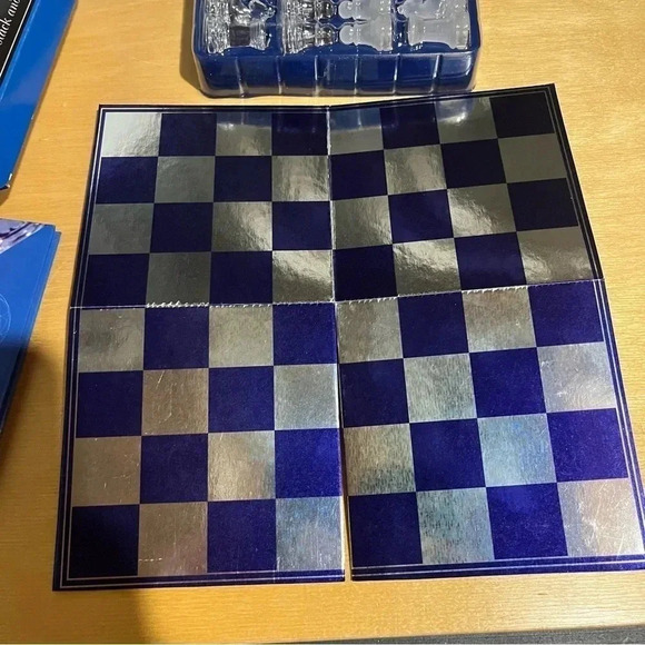 Chess Cachet Not Just Black And White Mini Travel Boxed Set Board Pieces Book - Picture 7 of 8